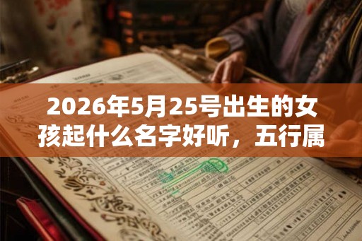 2026年5月25号出生的女孩起什么名字好听，五行属什么