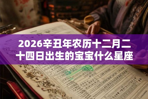 2026辛丑年农历十二月二十四日出生的宝宝什么星座？