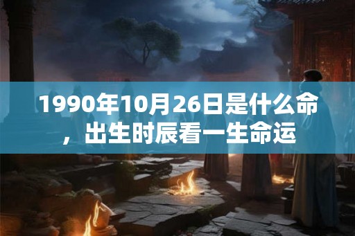 1990年10月26日是什么命，出生时辰看一生命运