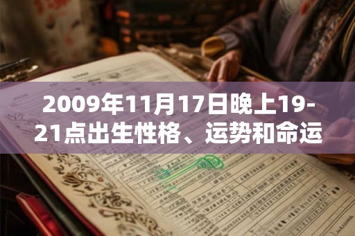 2009年11月17日晚上19-21点出生性格、运势和命运