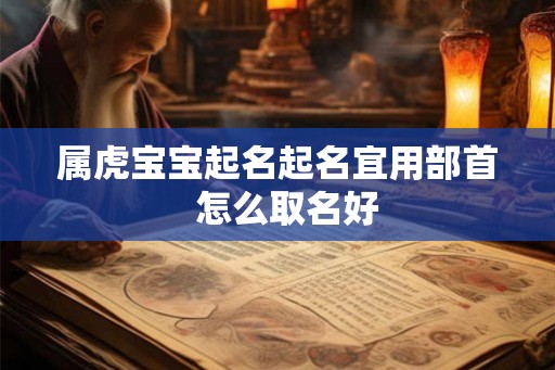 属虎宝宝起名起名宜用部首  怎么取名好