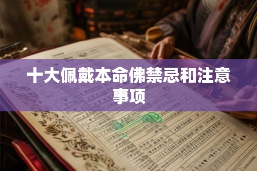 十大佩戴本命佛禁忌和注意事项