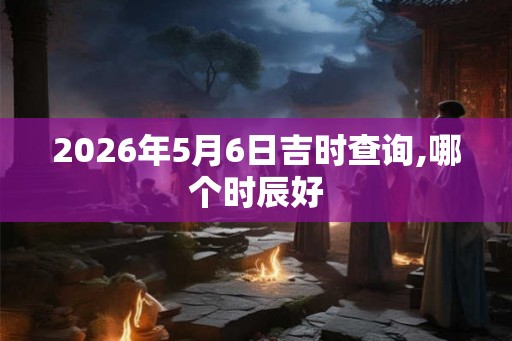 2026年5月6日吉时查询,哪个时辰好