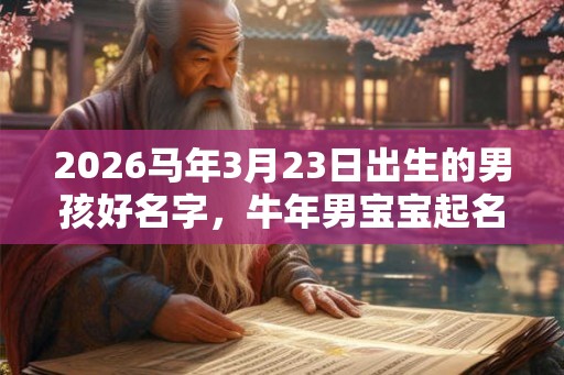 2026马年3月23日出生的男孩好名字，牛年男宝宝起名禁忌
