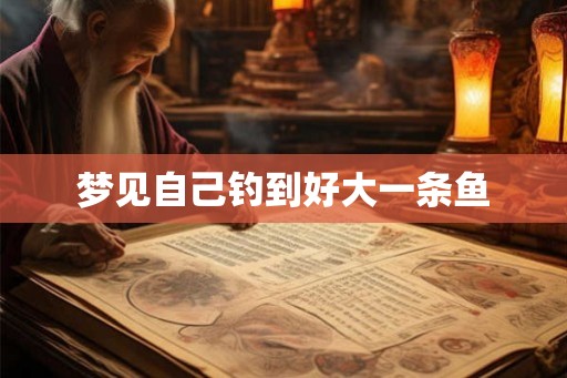 梦见自己钓到好大一条鱼