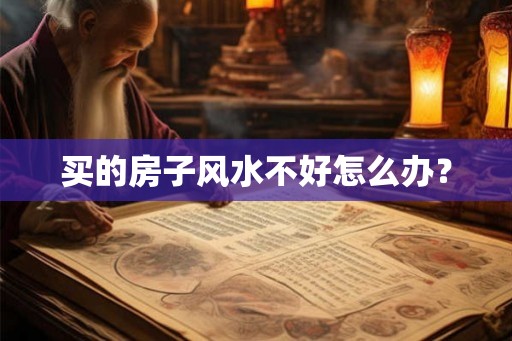 买的房子风水不好怎么办？