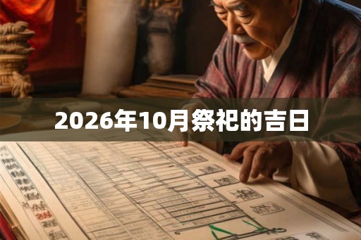 2026年10月祭祀的吉日