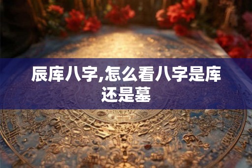 辰库八字,怎么看八字是库还是墓