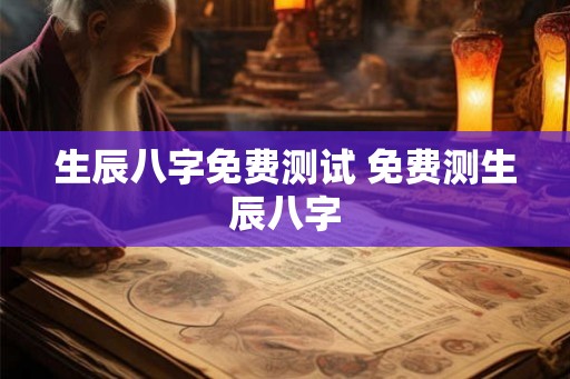 生辰八字免费测试 免费测生辰八字 生辰八字免费测试 免费测生辰八字