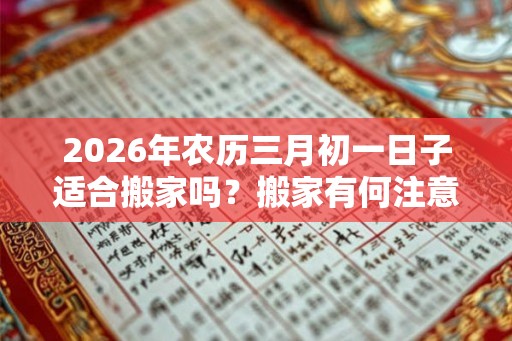 2026年农历三月初一日子适合搬家吗？搬家有何注意事项？