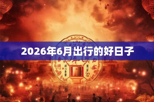 2026年6月出行的好日子