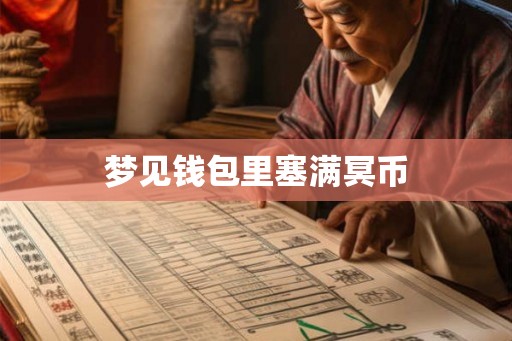 梦见钱包里塞满冥币