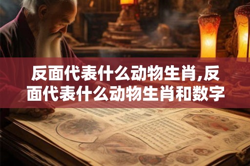 反面代表什么动物生肖,反面代表什么动物生肖和数字