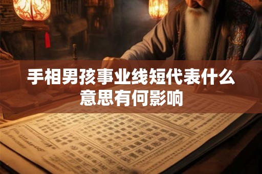 手相男孩事业线短代表什么意思有何影响 手相男孩事业线短代表什么意思有何影响