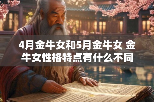 4月金牛女和5月金牛女 金牛女性格特点有什么不同