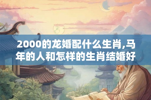 2000的龙婚配什么生肖,马年的人和怎样的生肖结婚好？