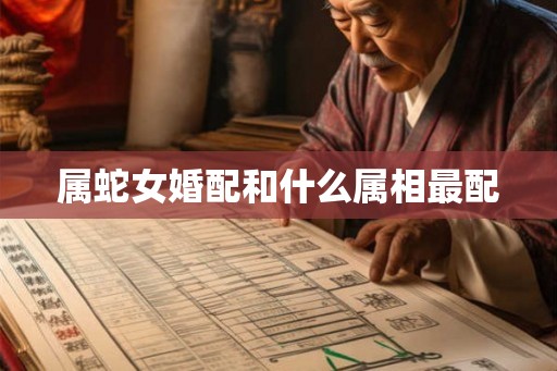 属蛇女婚配和什么属相最配