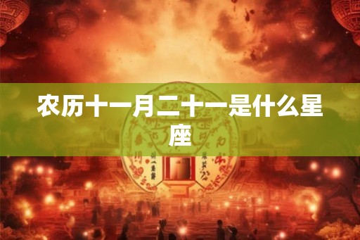 农历十一月二十一是什么星座