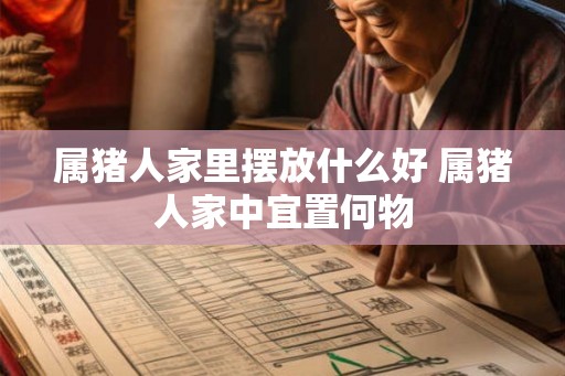 属猪人家里摆放什么好 属猪人家中宜置何物