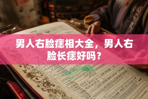 男人右脸痣相大全，男人右脸长痣好吗？