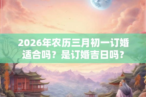 2026年农历三月初一订婚适合吗？是订婚吉日吗？