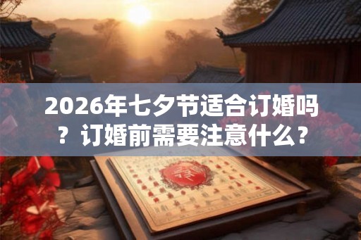 2026年七夕节适合订婚吗？订婚前需要注意什么？