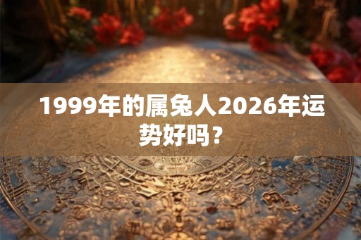 1999年的属兔人2026年运势好吗？