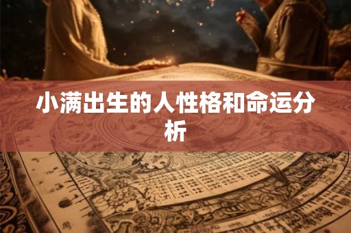 小满出生的人性格和命运分析