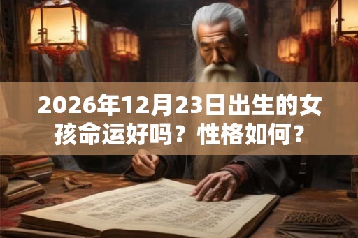 2026年12月23日出生的女孩命运好吗?性格如何? 2026年12月23日出生的女孩命运好吗?性格如何?