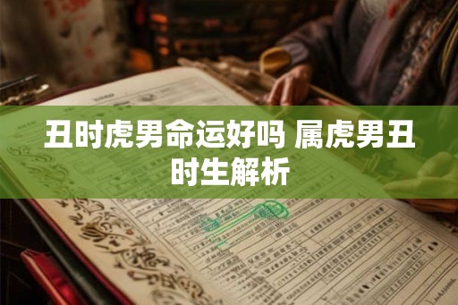 丑时虎男命运好吗 属虎男丑时生解析
