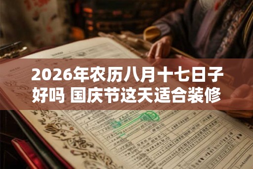 2026年农历八月十七日子好吗 国庆节这天适合装修吗