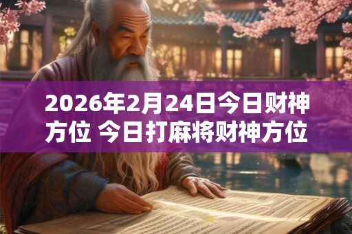 2026年2月24日今日财神方位 今日打麻将财神方位一览表