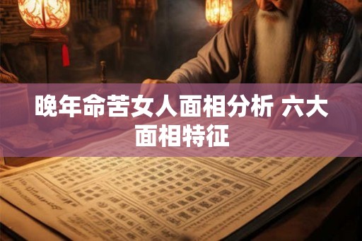 晚年命苦女人面相分析 六大面相特征