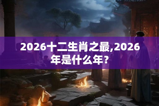 2026十二生肖之最,2026年是什么年？