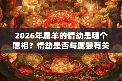 2026年属羊的情劫是哪个属相?情劫是否与属猴有关? 2026年属羊的情劫是哪个属相?情劫是否与属猴有关?