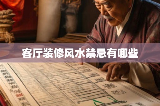 客厅装修风水禁忌有哪些