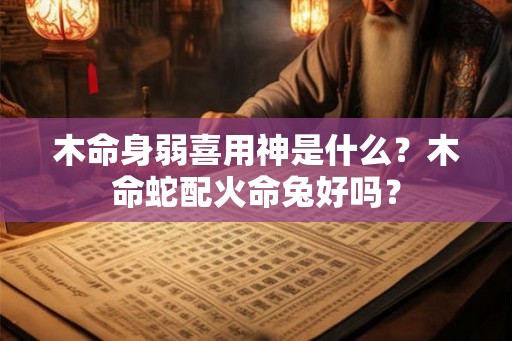 木命身弱喜用神是什么？木命蛇配火命兔好吗？