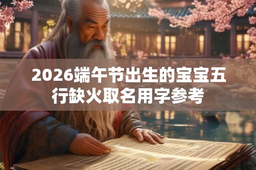 2026端午节出生的宝宝五行缺火取名用字参考