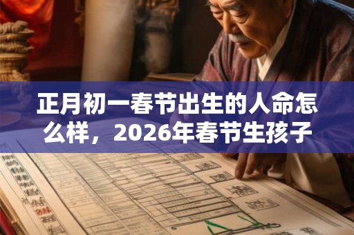 正月初一春节出生的人命怎么样,2026年春节生孩子好吗? 正月初一春节出生的人命怎么样,2026年春节生孩子好吗?