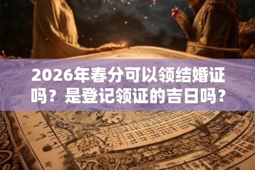 2026年春分可以领结婚证吗？是登记领证的吉日吗？