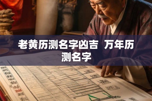 老黄历测名字凶吉  万年历测名字