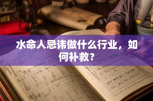 水命人忌讳做什么行业，如何补救？
