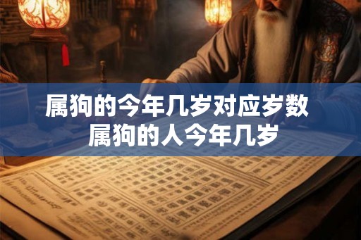 属狗的今年几岁对应岁数  属狗的人今年几岁