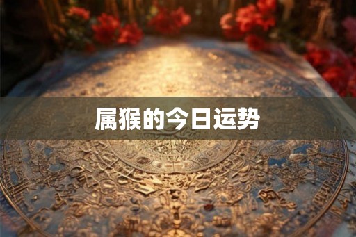 属猴的今日运势