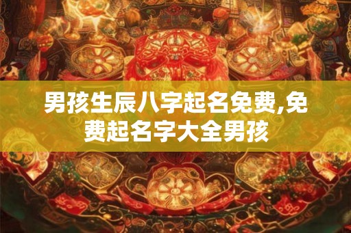 男孩生辰八字起名免费,免费起名字大全男孩