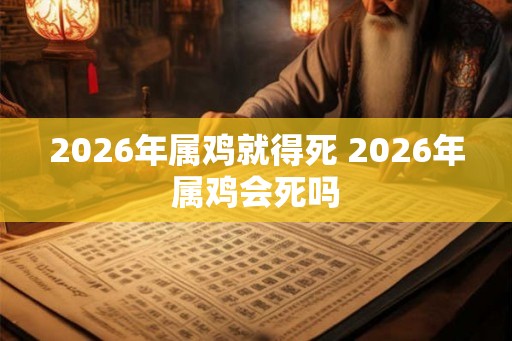 2026年属鸡就得死 2026年属鸡会死吗