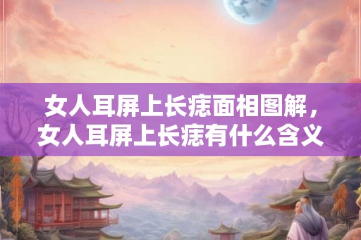 女人耳屏上长痣面相图解，女人耳屏上长痣有什么含义？
