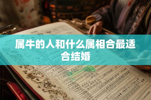 属牛的人和什么属相合最适合结婚 属牛的人和什么属相合最适合结婚