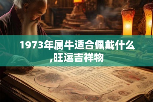 1973年属牛适合佩戴什么,旺运吉祥物