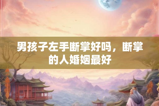 男孩子左手断掌好吗，断掌的人婚姻最好